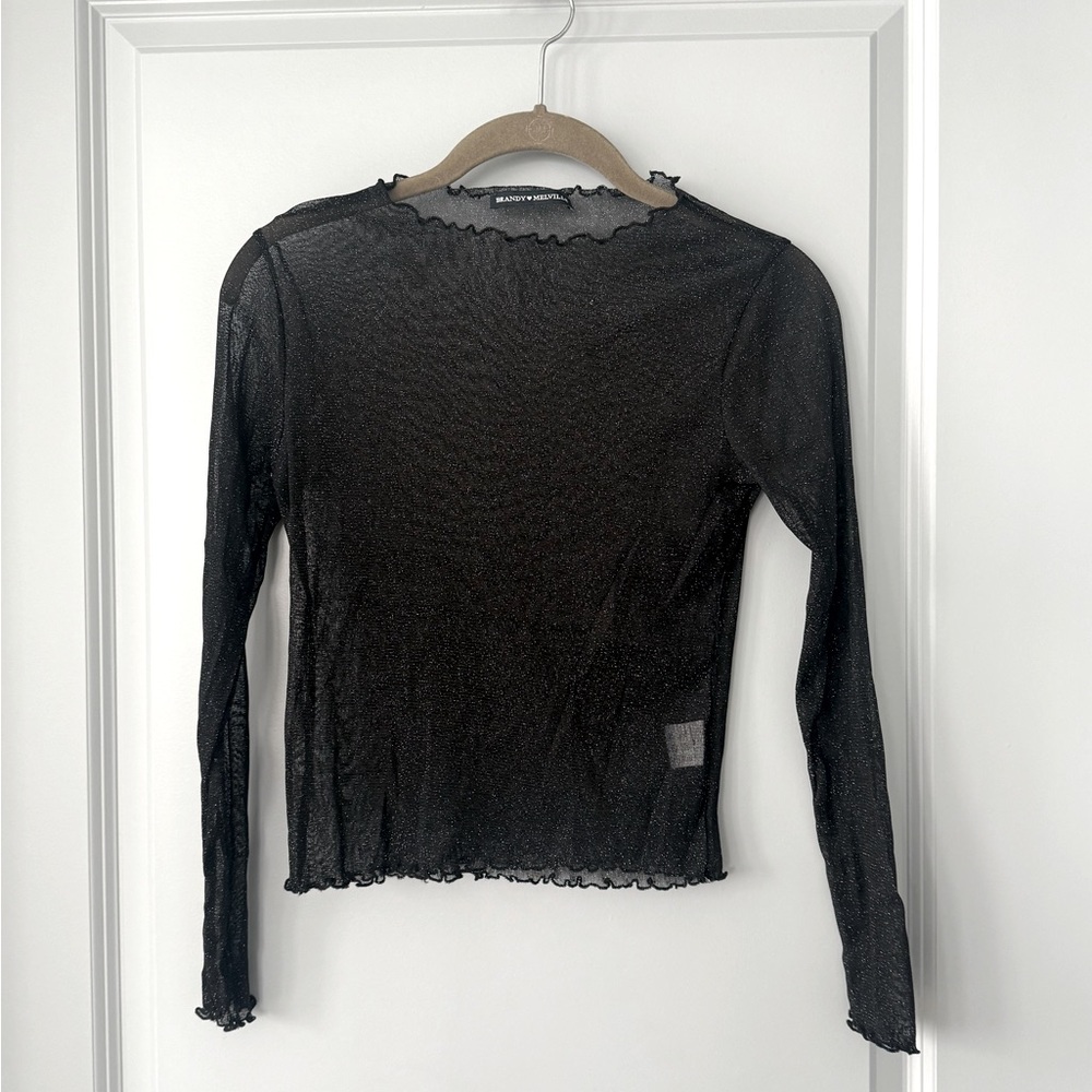 Brandy Melville Transparent Diamond Stars Top